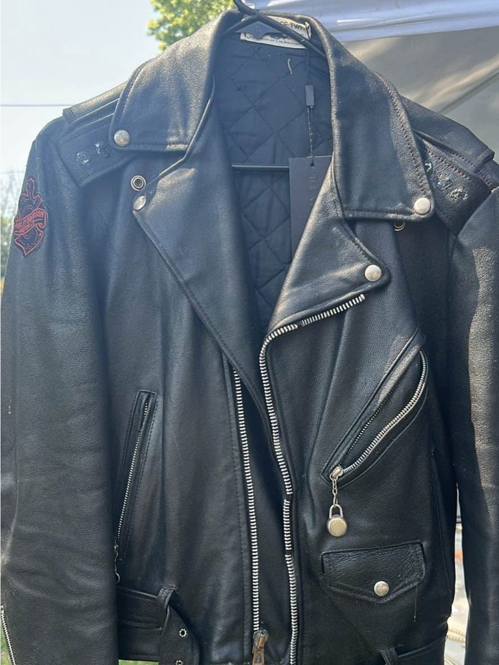 Harley Davidson vintage Men's Black Leather Motorcycle Jacket